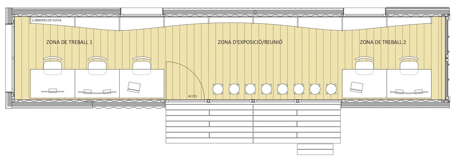 Planta del Viver d'Empreses de l'Institut Provençana